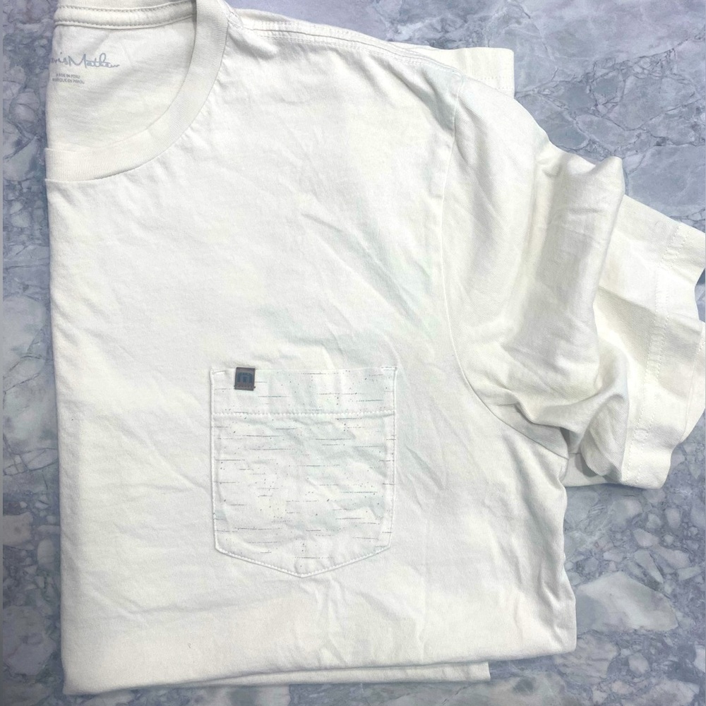 TRAVIS MATHEW SPLATTER POCKET TEE R/$40